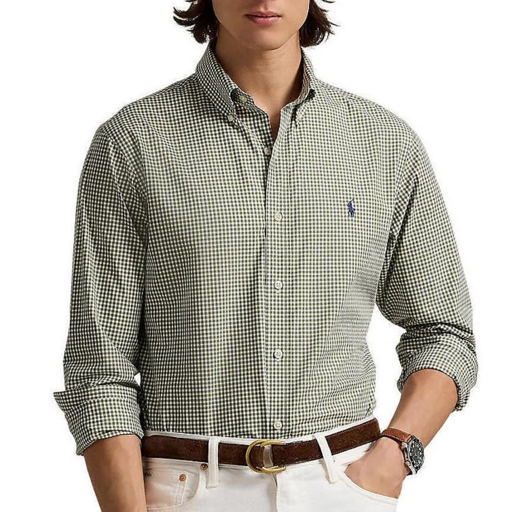 Polo Ralph Lauren Buttondown Shirt Gingham Stretch Poplin Long-Sleeve Men’s XXL